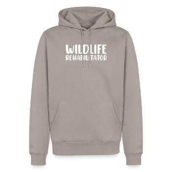 Wildtierrehabilitator Save Animal Aktivist - Männer Premium Bio Hoodie - Taupe - Vorne - Nico (187cm)
