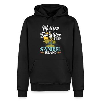 Mother and daughter trip Sanibel Island - Men’s Premium Organic Hoodie - black - Front - Nico (187cm)