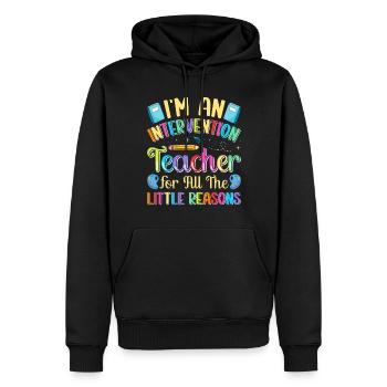 Intervention Teacher, Intervention specialist - Männer Premium Bio Hoodie - Schwarz - Vorne - Nico (187cm)