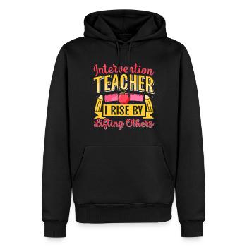 Intervention Teacher, Intervention specialist - Männer Premium Bio Hoodie - Schwarz - Vorne - Nico (187cm)