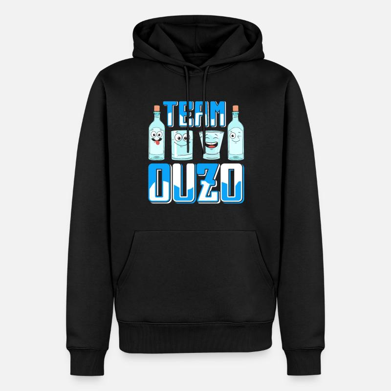Grèce Ouzo - Sweat à capuche Premium bio Homme - noir