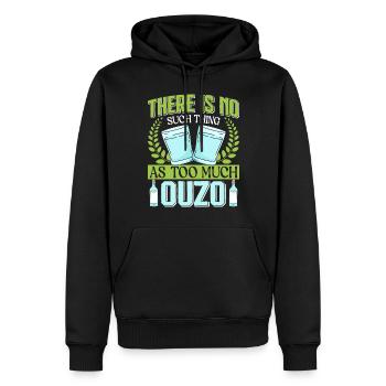 Griechenland Ouzo - Männer Premium Bio Hoodie - Schwarz - Vorne - Nico (187cm)