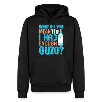 Griechenland Ouzo - Männer Premium Bio Hoodie - Schwarz - Vorne - Nico (187cm)