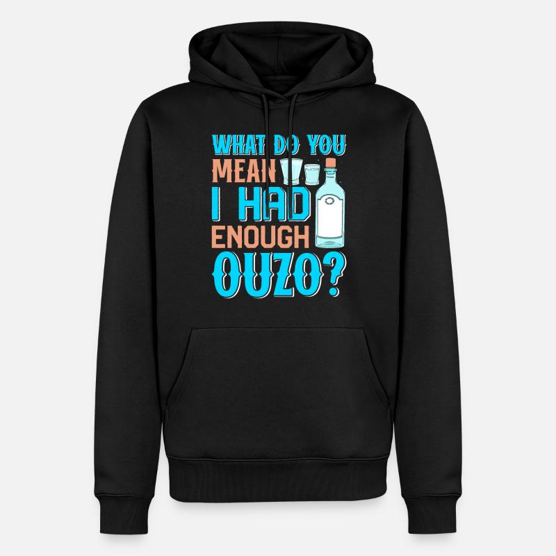 Grèce Ouzo - Sweat à capuche Premium bio Homme - noir