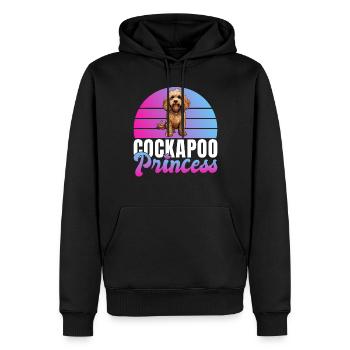 Cockapoo Gifts - Männer Premium Bio Hoodie - Schwarz - Vorne - Nico (187cm)