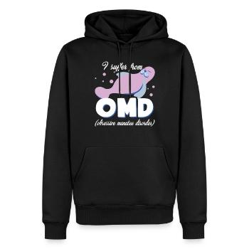 Manatee Obsessive Manatee Disorder - Men’s Premium Organic Hoodie - black - Front - Nico (187cm)