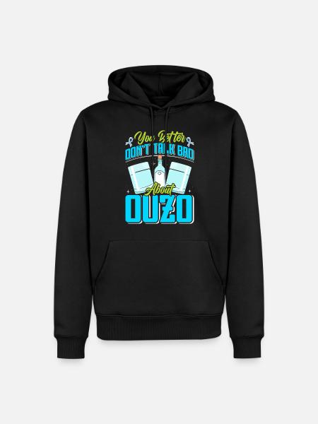 Grèce Ouzo - Sweat à capuche Premium bio Homme - noir