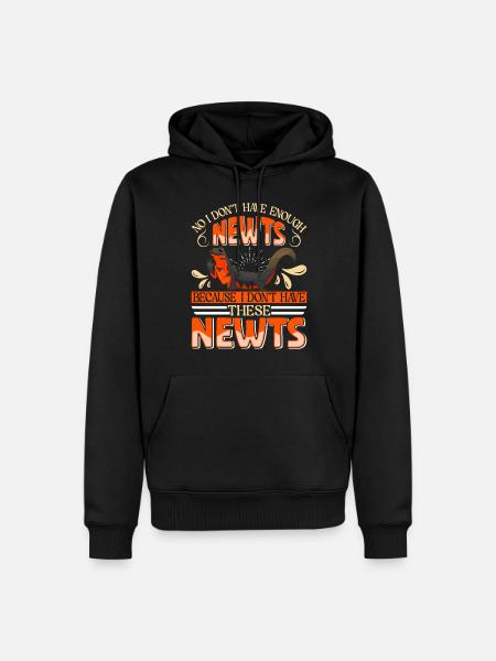Newt - Men’s Premium Organic Hoodie - black