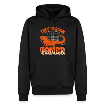 Triton - Sweat à capuche Premium bio Homme - noir - Devant - Nico (187cm)