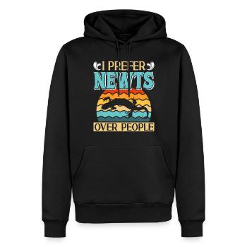 Triton - Sweat à capuche Premium bio Homme - noir - Devant - Nico (187cm)
