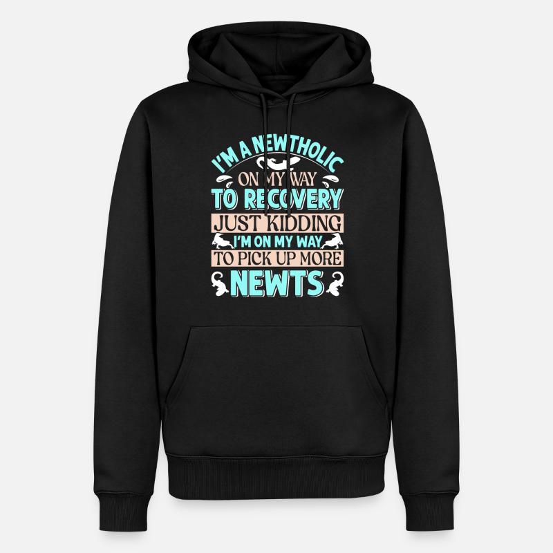 Molch - Männer Premium Bio Hoodie - Schwarz
