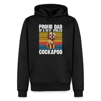 Cockapoo Gifts - Männer Premium Bio Hoodie - Schwarz - Vorne - Nico (187cm)