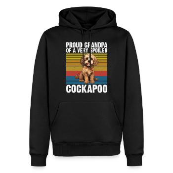 Cockapoo Gifts - Men’s Premium Organic Hoodie - black - Front - Nico (187cm)