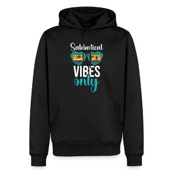 Uniquement des vibrations sabbatiques - Sweat à capuche Premium bio Homme - noir - Devant - Nico (187cm)