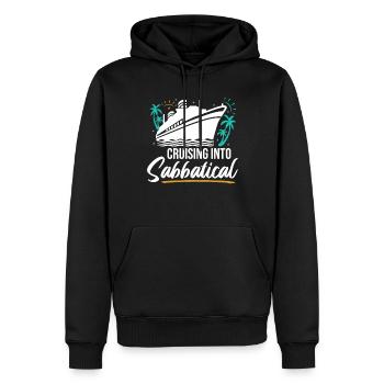 Cruising Into Sabbatical - Men’s Premium Organic Hoodie - black - Front - Nico (187cm)