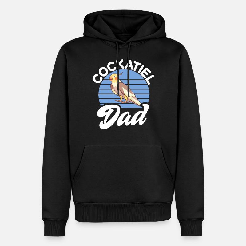 Cadeaux de calopsitte - Sweat à capuche Premium bio Homme - noir