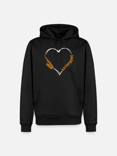 Saxophones Saxophones - Men’s Premium Organic Hoodie - black