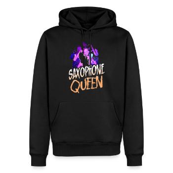 Saxophone Saxophone Queen - Männer Premium Bio Hoodie - Schwarz - Vorne - Nico (187cm)