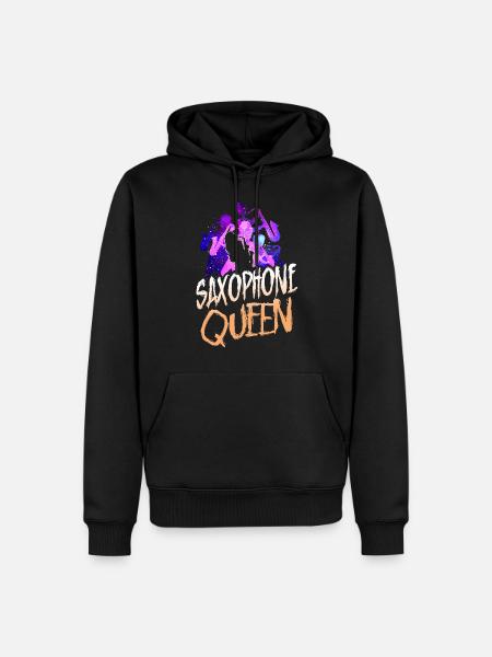 Saxophone Saxophone Queen - Men’s Premium Organic Hoodie - black