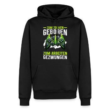 Jeux Gamer Gamer Lecteur vidéo Console PC Jeux - Sweat à capuche Premium bio Homme - noir - Devant - Nico (187cm)