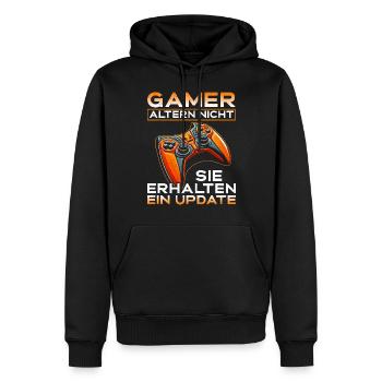 Jeux Gamer Gamer Lecteur vidéo Console PC Jeux - Sweat à capuche Premium bio Homme - noir - Devant - Nico (187cm)