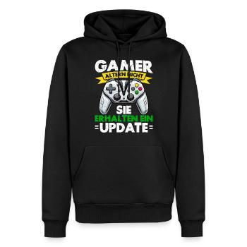 Jeux Gamer Gamer Lecteur vidéo Console PC Jeux - Sweat à capuche Premium bio Homme - noir - Devant - Nico (187cm)