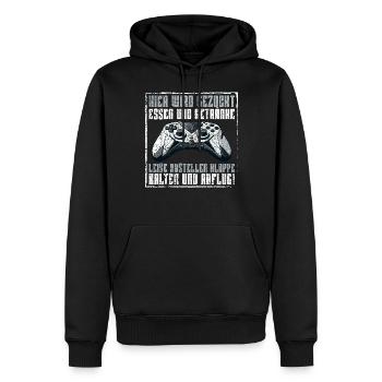 Jeux Gamer Gamer Lecteur vidéo Console PC Jeux - Sweat à capuche Premium bio Homme - noir - Devant - Nico (187cm)