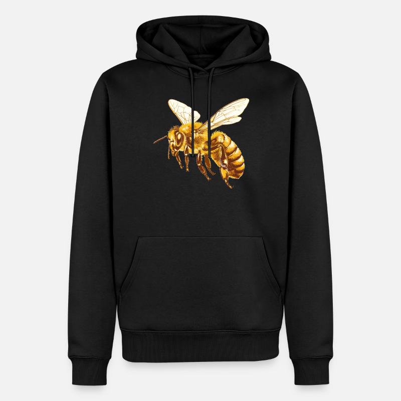Abeilles Abeille - Sweat à capuche Premium bio Homme - noir