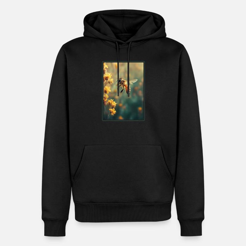 Abeilles Abeille - Sweat à capuche Premium bio Homme - noir
