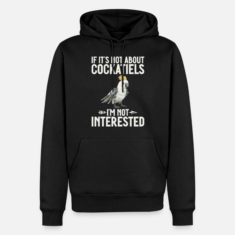 Cadeaux de calopsitte - Sweat à capuche Premium bio Homme - noir