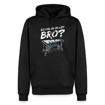 Vibraphone Soulèves-tu même mon frère ? - Sweat à capuche Premium bio Homme - noir - Devant - Nico (187cm)