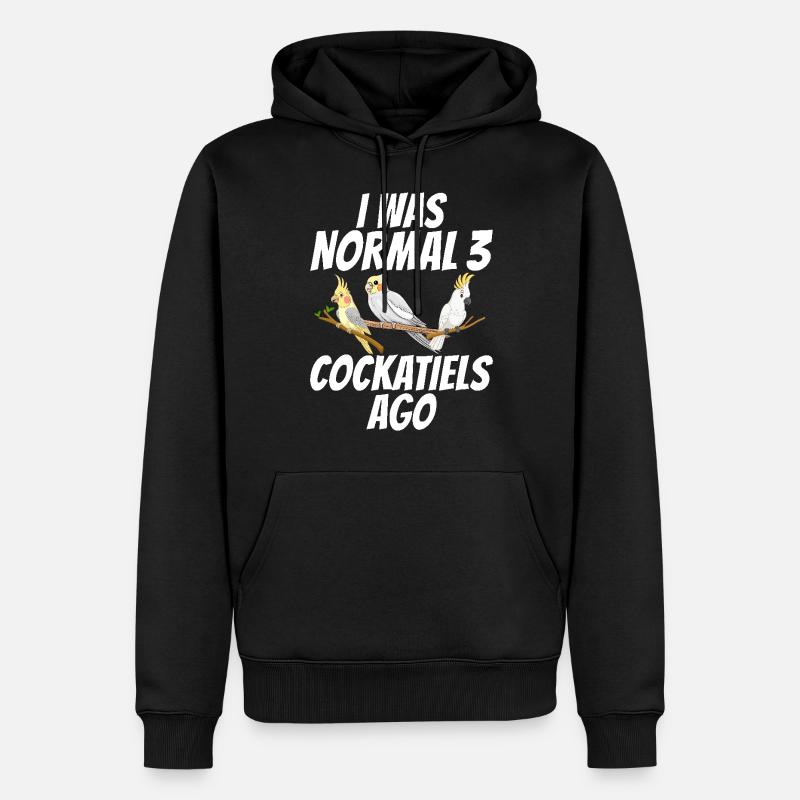 Cadeaux de calopsitte - Sweat à capuche Premium bio Homme - noir
