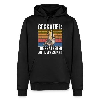 Cockatiel Gifts - Männer Premium Bio Hoodie - Schwarz - Vorne - Nico (187cm)