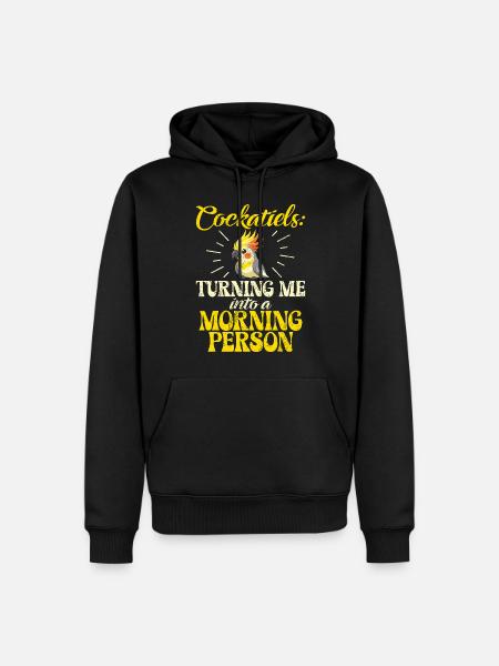 Cadeaux de calopsitte - Sweat à capuche Premium bio Homme - noir