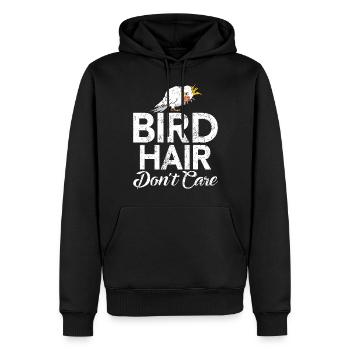 Cadeaux de calopsitte - Sweat à capuche Premium bio Homme - noir - Devant - Nico (187cm)