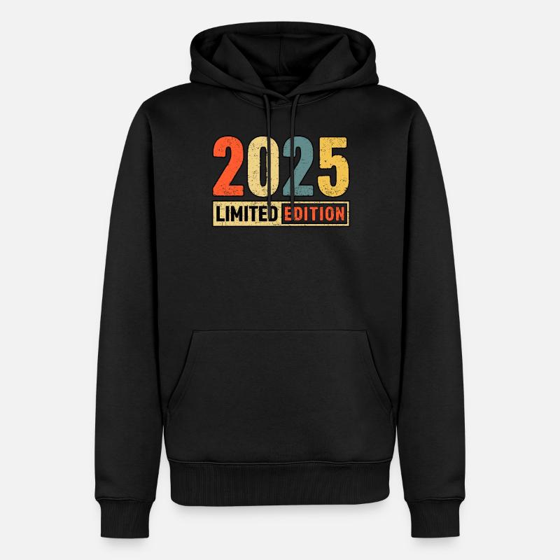 Édition limitée 2025 - Sweat à capuche Premium bio Homme - noir