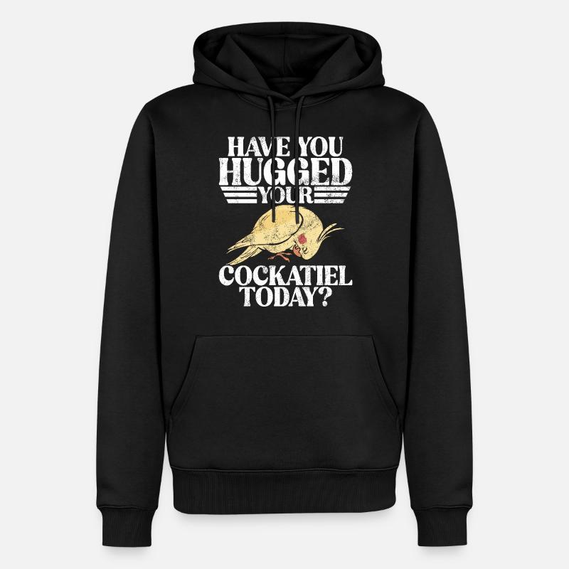 Cadeaux de calopsitte - Sweat à capuche Premium bio Homme - noir