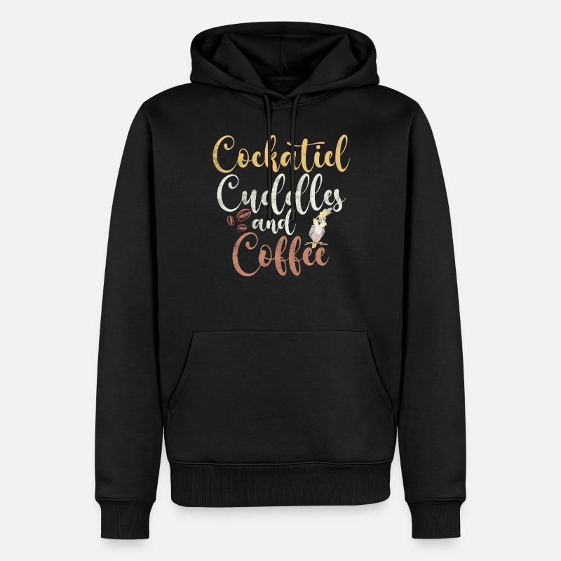 Cadeaux de calopsitte - Sweat à capuche Premium bio Homme - noir