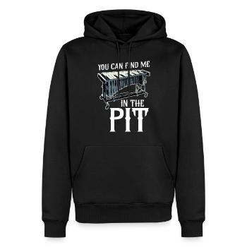 Vibraphone Vous Me Pouvez Me Trouver Dans La Fosse - Sweat à capuche Premium bio Homme - noir - Devant - Nico (187cm)