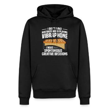 Ich Mache Keine Fehler, Wenn Ich Vibraphon Spiele. - Männer Premium Bio Hoodie - Schwarz - Vorne - Nico (187cm)