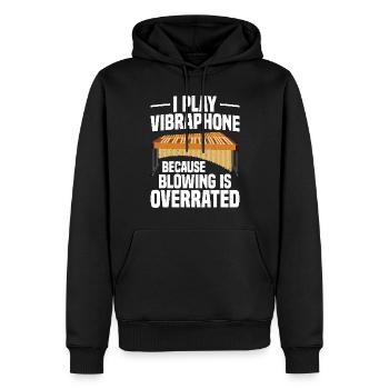 Ich Spiele Vibraphon, Weil Das Blasen Überbewertet - Männer Premium Bio Hoodie - Schwarz - Vorne - Nico (187cm)