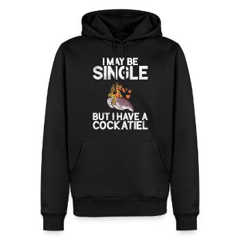 Cockatiel Gifts - Männer Premium Bio Hoodie - Schwarz - Vorne - Nico (187cm)