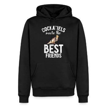 Cockatiel Gifts - Männer Premium Bio Hoodie - Schwarz - Vorne - Nico (187cm)