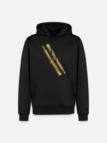 Oboe Geometric - Men’s Premium Organic Hoodie - black