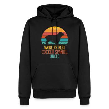 Cocker Spaniel Gifts - Männer Premium Bio Hoodie - Schwarz - Vorne - Nico (187cm)