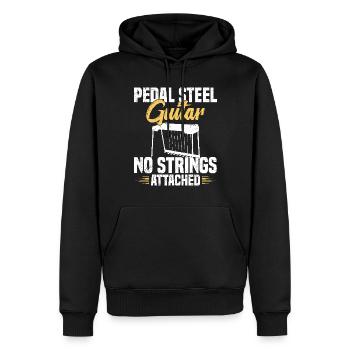 Je joue de la guitare pedal steel, vous savez - Sweat à capuche Premium bio Homme - noir - Devant - Nico (187cm)