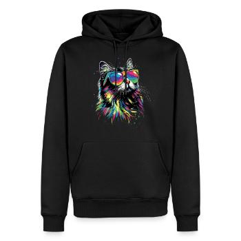 Persian Cat Persian Cat Persian Cat Cute Cats - Men’s Premium Organic Hoodie - black - Front - Nico (187cm)