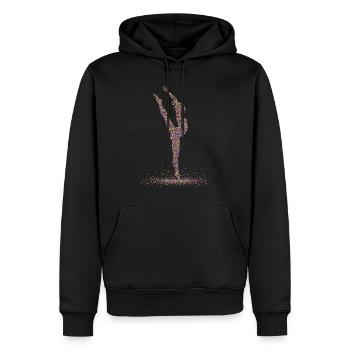Gymnastique Gymnastique Gymnaste Acrobatie - Sweat à capuche Premium bio Homme - noir - Devant - Nico (187cm)
