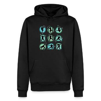 Breakdance Kids pour les Breakdancers de danse - Sweat à capuche Premium bio Homme - noir - Devant - Nico (187cm)