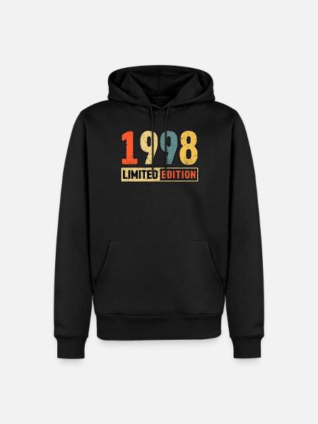 Édition limitée 1998 - Sweat à capuche Premium bio Homme - noir